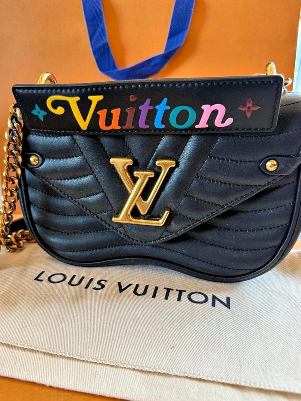 Louis Vuitton New Wave Chain Bag PM Black Shoulder Bag - Picture 2 of 4